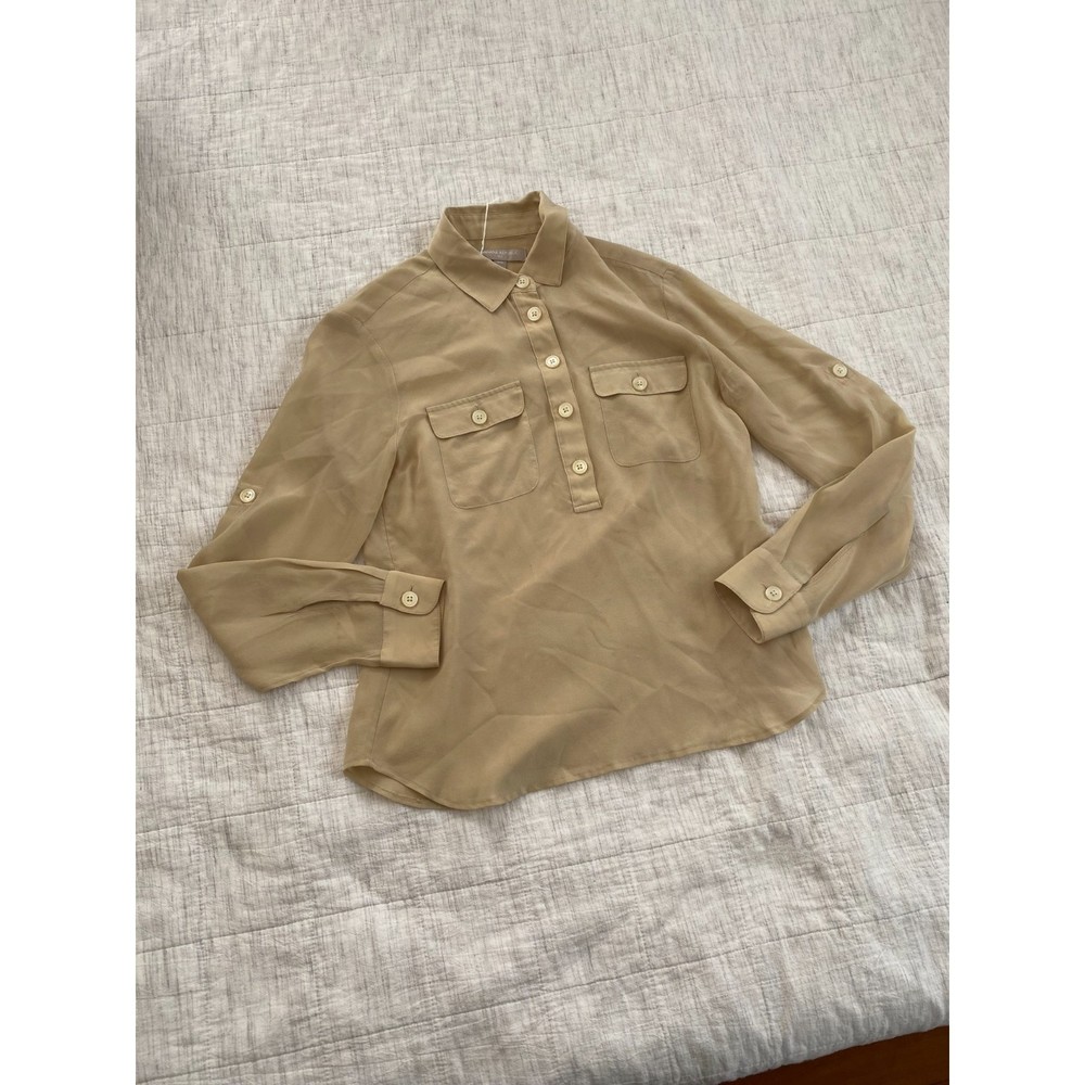 Silk button up shirt